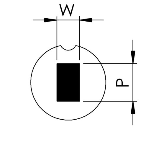 20312 Punzone Ball-Lock HSS ridotto rettangolo D=06 - immagine 3
