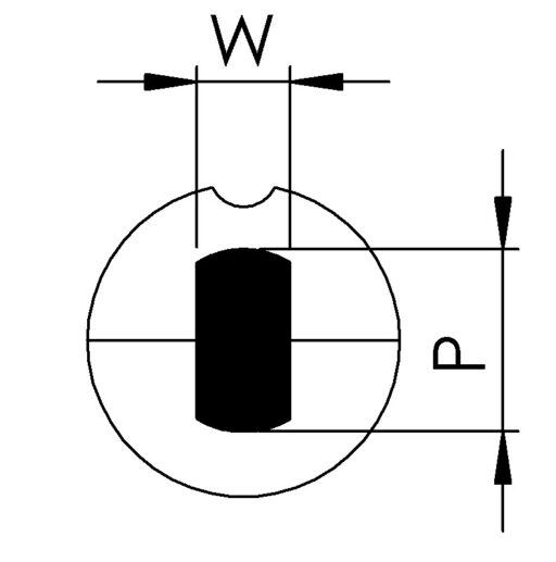 20534 Punzone Ball-Lock HSS ridotto tondo spianato D=32 - immagine 3